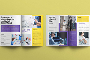 Digital Medical Magazine Template