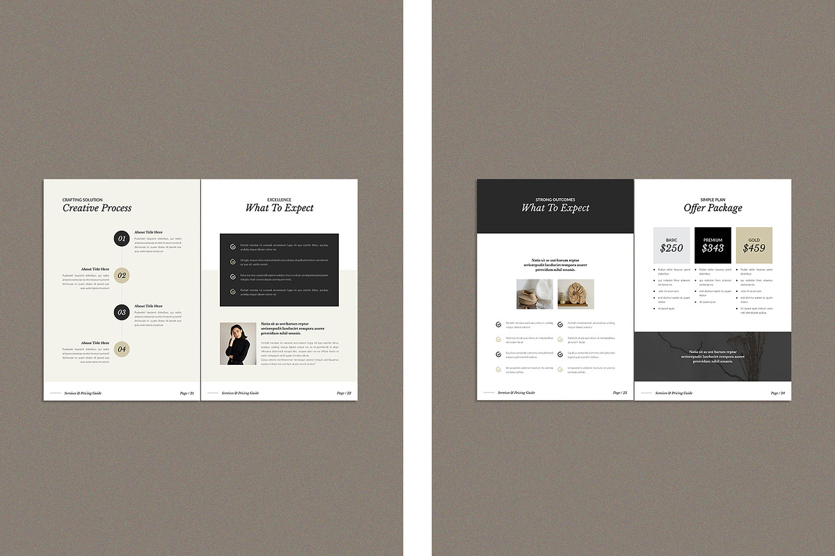 Services & Pricing Guide CANVA, a Brochure Template by TemplateFolio-Shop (Photo 12 of 20)