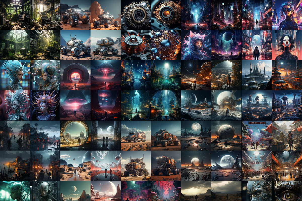 537 Midjourney Prompts for Sci-fi, a Technology Illustration by Sevenstyles (Photo 4 of 13)