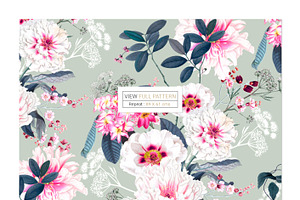 Luxury Bloom Pattern & Motifs Set!