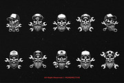 10 Bundle Dark Art Mechanic Skull, an Illustration by Morspective (Thumbnail 6 of 7)