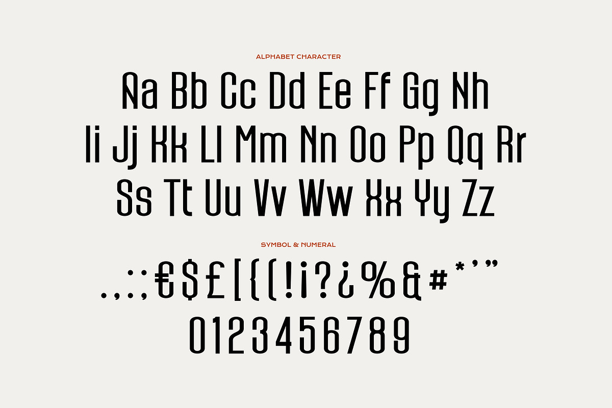 Holansia - Tall Condensed Font, a Sans Serif Font by Imoodev (Photo 5 of 5)