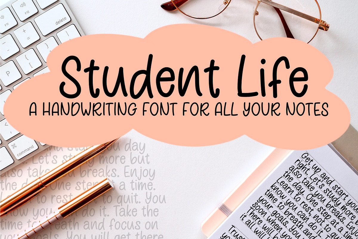 Student Life handwritten font, a Sans Serif Font by laura.design (Photo 1 of 3)
