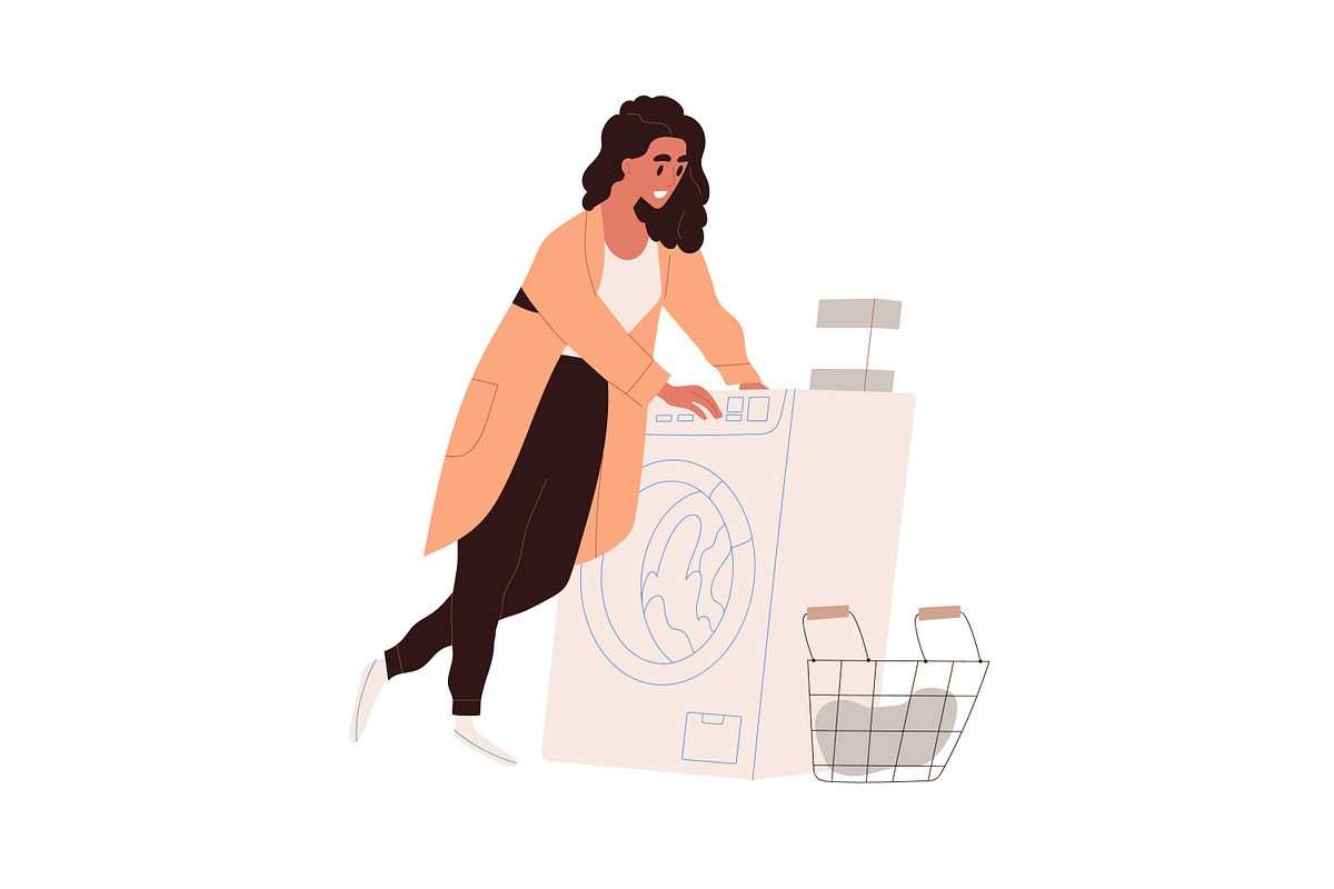 People taking care of clothes set, a Person Illustration by Good Studio (Photo 3 of 10)