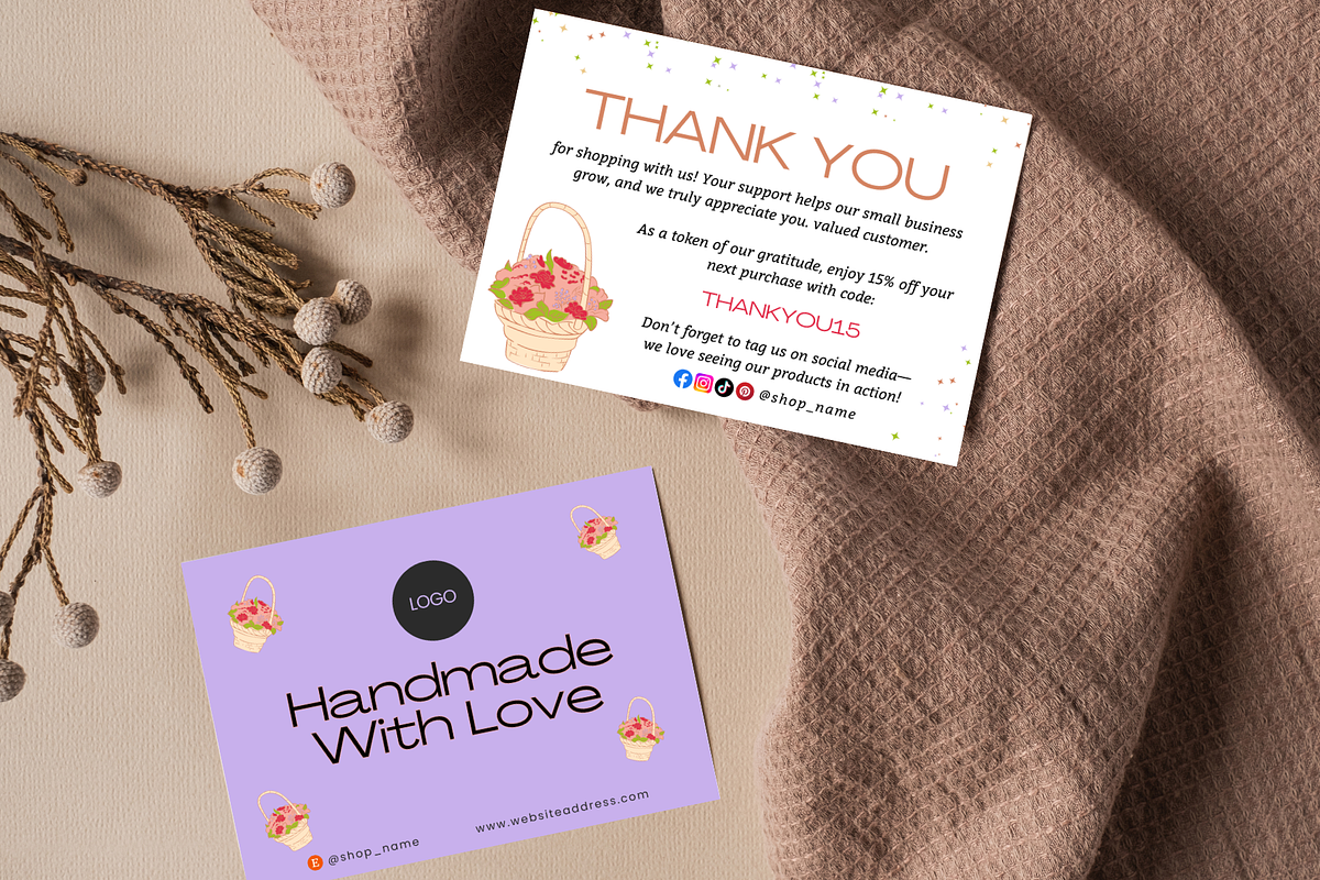 Small Business Thank You Card, a Card Template by Elegant_Studio44 (Photo 5 of 6)