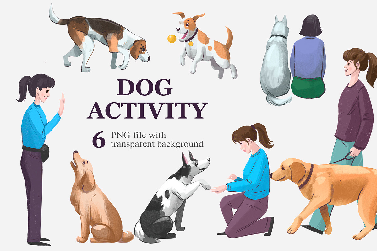 Dog life. PNG clipart, a Graphic by Aksol (Photo 3 of 4)