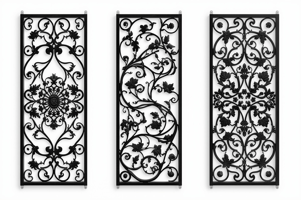 Decorative Floral Panel Silhouette, an Illustration by musafir_fashion (Photo 7 of 21)