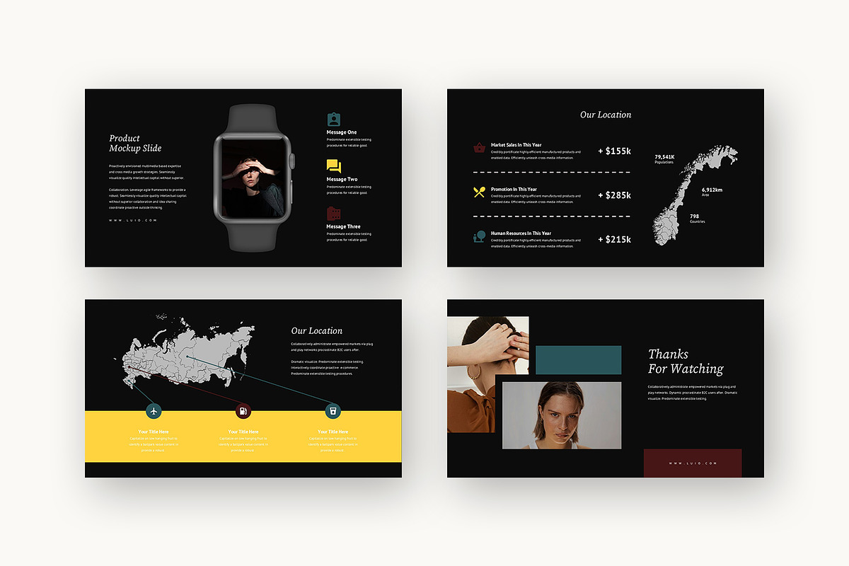 Luio : Lifestyle Brand Powerpoint, a Presentation Template by Punkl Camp (Photo 16 of 16)