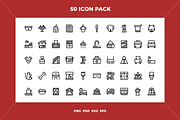 Home and living icons, an Outline Icon by Wencory (Thumbnail 1 of 2)