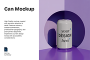 Can Mockup Psd, a Packaging Mockup by mockeyai (Thumbnail 1 of 3)
