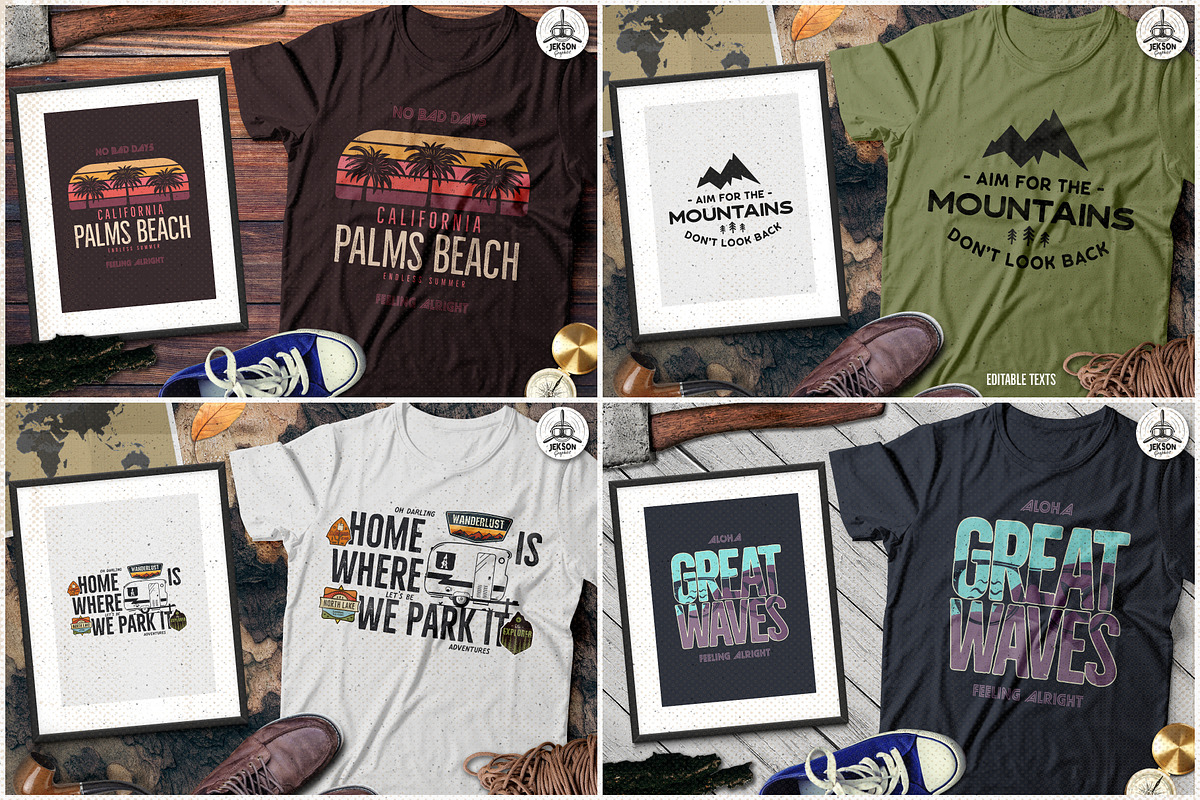 T-Shirt Design Vector Bundle! 7 Sets, an Illustration by JeksonGraphics (Photo 12 of 16)