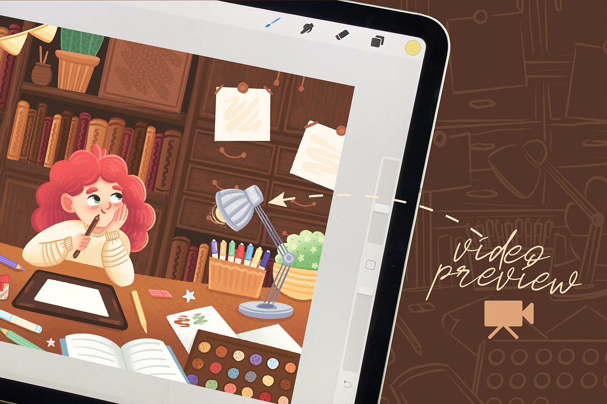 Illustration Brushes 2: Procreate, a Brush Add-On by Leonard Posavec (Photo 5 of 8)