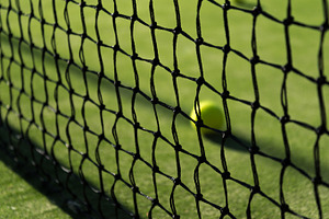 Tennis Ball Behind the Net, a Sports & Recreation Photo by harodominguez