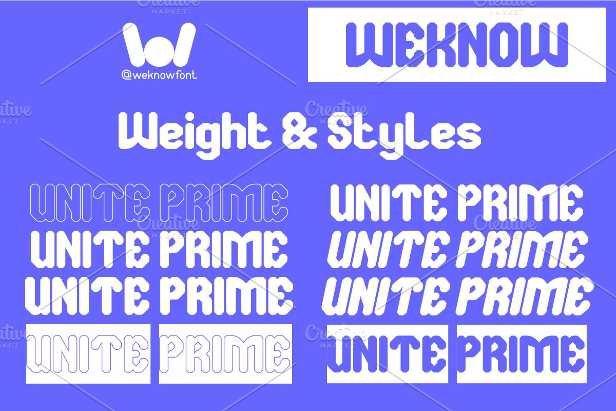 Unite Prime font, a Font by weknow (Photo 7 of 8)