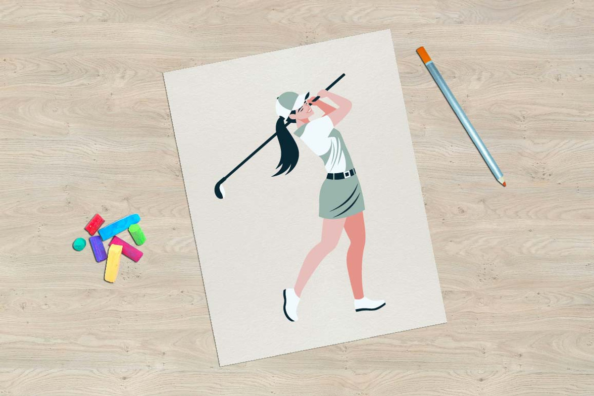 8 Golfer Golf Sport Player Character, a Sport Illustration by jongcreative (Photo 5 of 6)