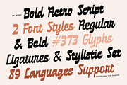 MN Jaybird - Bold Retro Script Font, a Script Font by Mantra Naga (Thumbnail 2 of 18)