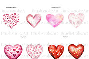Heart Shapes Clipart, Red Heart PNG, a Decorative Illustration by BrushstrokeArtGB (Thumbnail 3 of 9)
