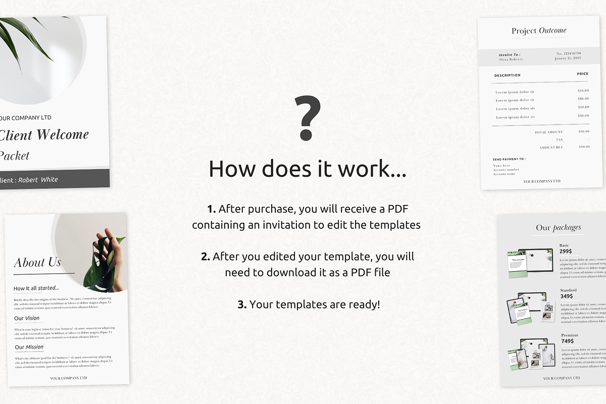 New Client Welcome Packet, a Presentation Template by PittaFinePrint (Photo 4 of 8)