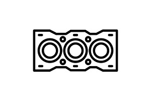 Gasket Line Icon, an Icon by Pexelpy