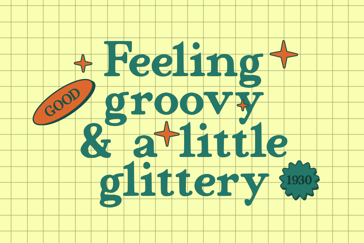 Jerkco - Retro Groovy Serif, a Serif Font by Pandeka Studio (Photo 3 of 9)