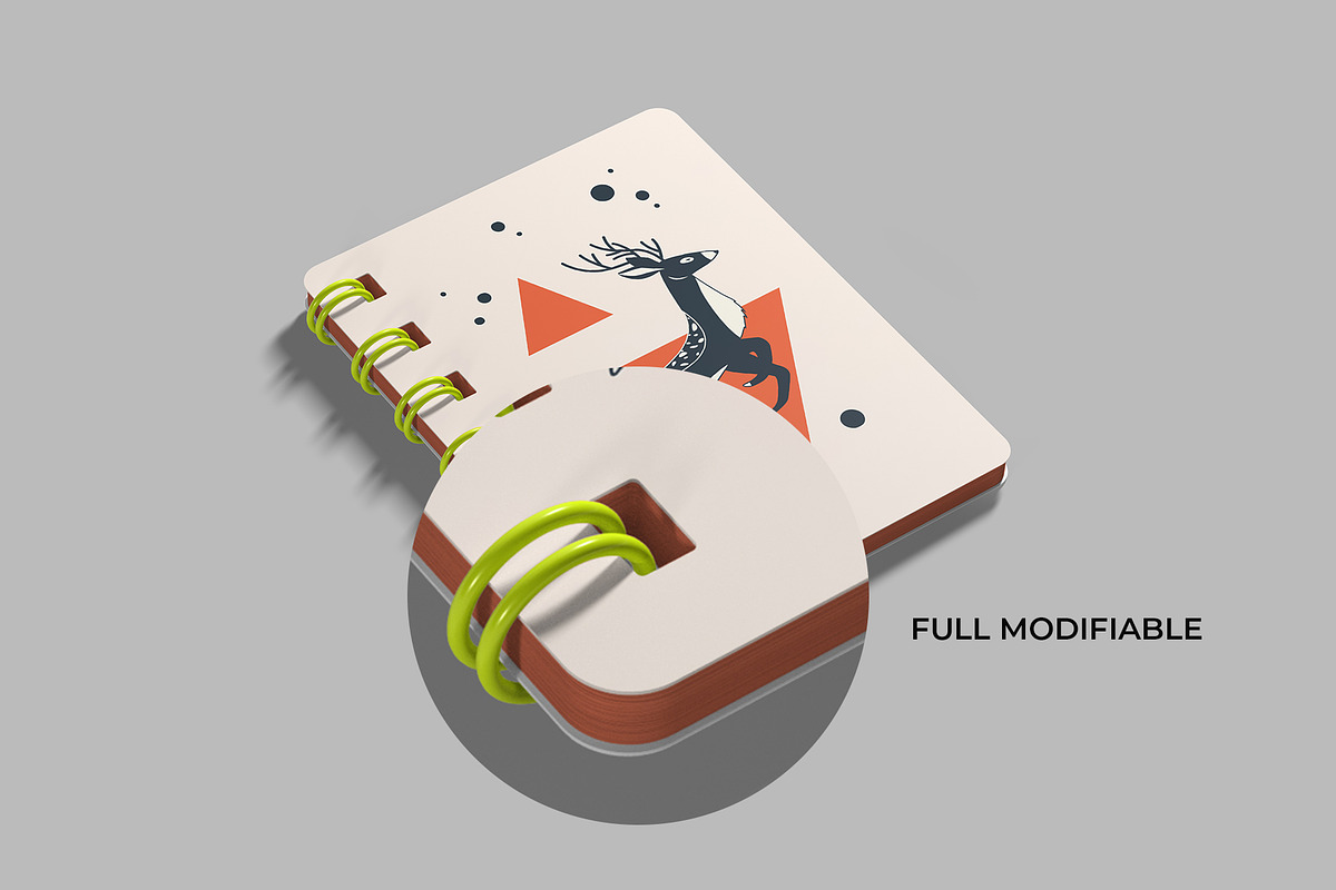 Spiral Notepad Mockup, a Magazine Template by AlkStudio (Photo 9 of 11)