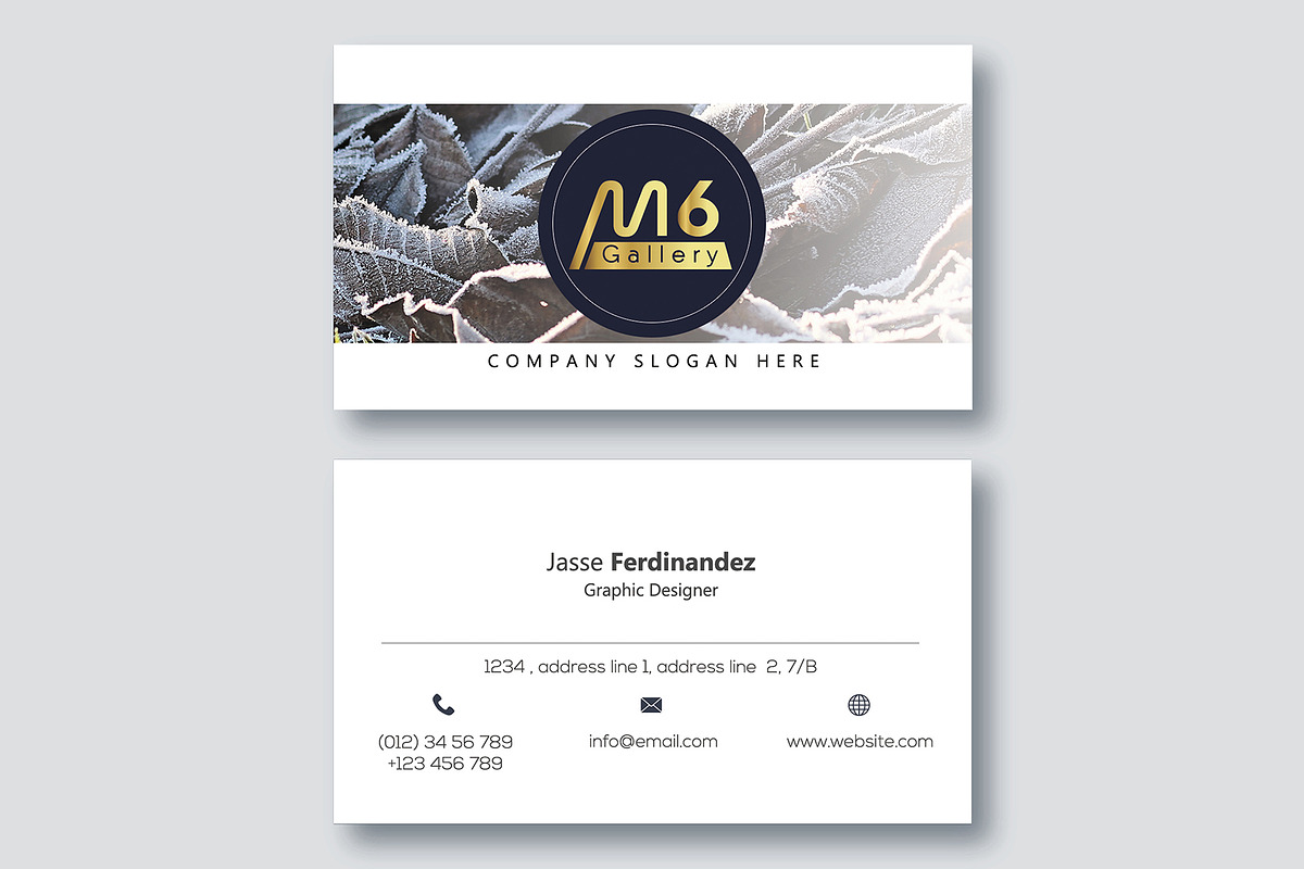Nature Business Card Template- S46, a Business Card Template by M6 Gallery (Photo 3 of 5)