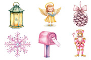 Pastel Christmas Sublimation Clipart, an Illustration by Dream Creation (Thumbnail 6 of 6)