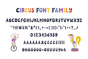 Circus font and clipart, a Font by JuliyArt (Thumbnail 2 of 8)