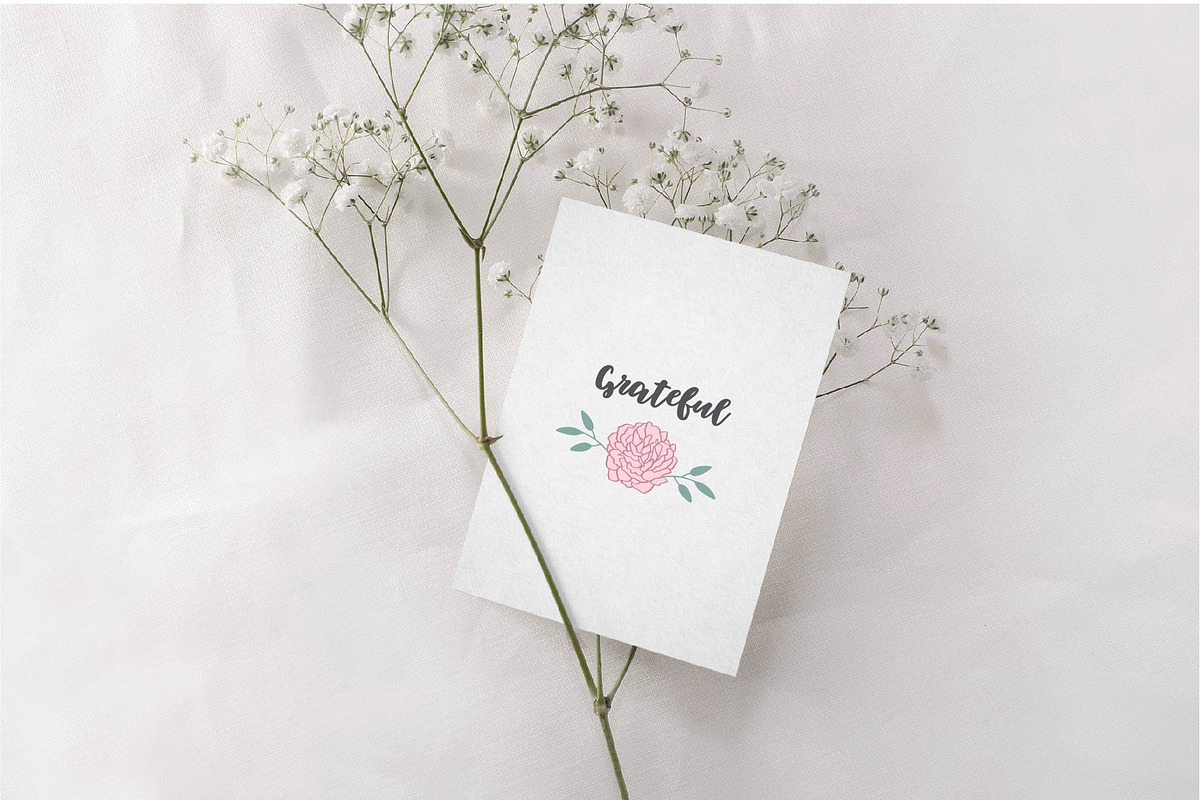 Boho floral line art hand drawn set, a Decorative Illustration by Wild Muse (Photo 7 of 7)