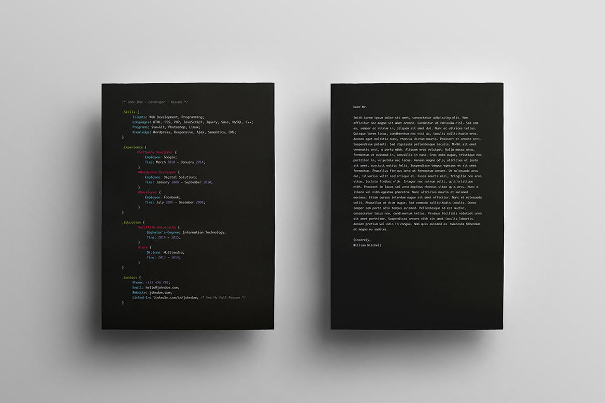 Developers Resume, a Resume Template by Omnify (Photo 2 of 3)