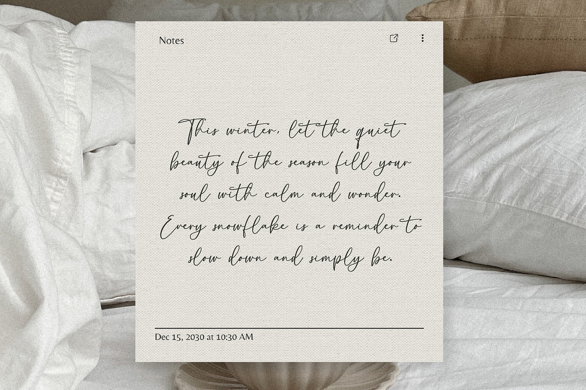 Belle Lune Script, a Script Font by Prestige Artsy Studio (Photo 8 of 9)