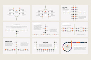 Timeline Arrow Templates PowerPoint