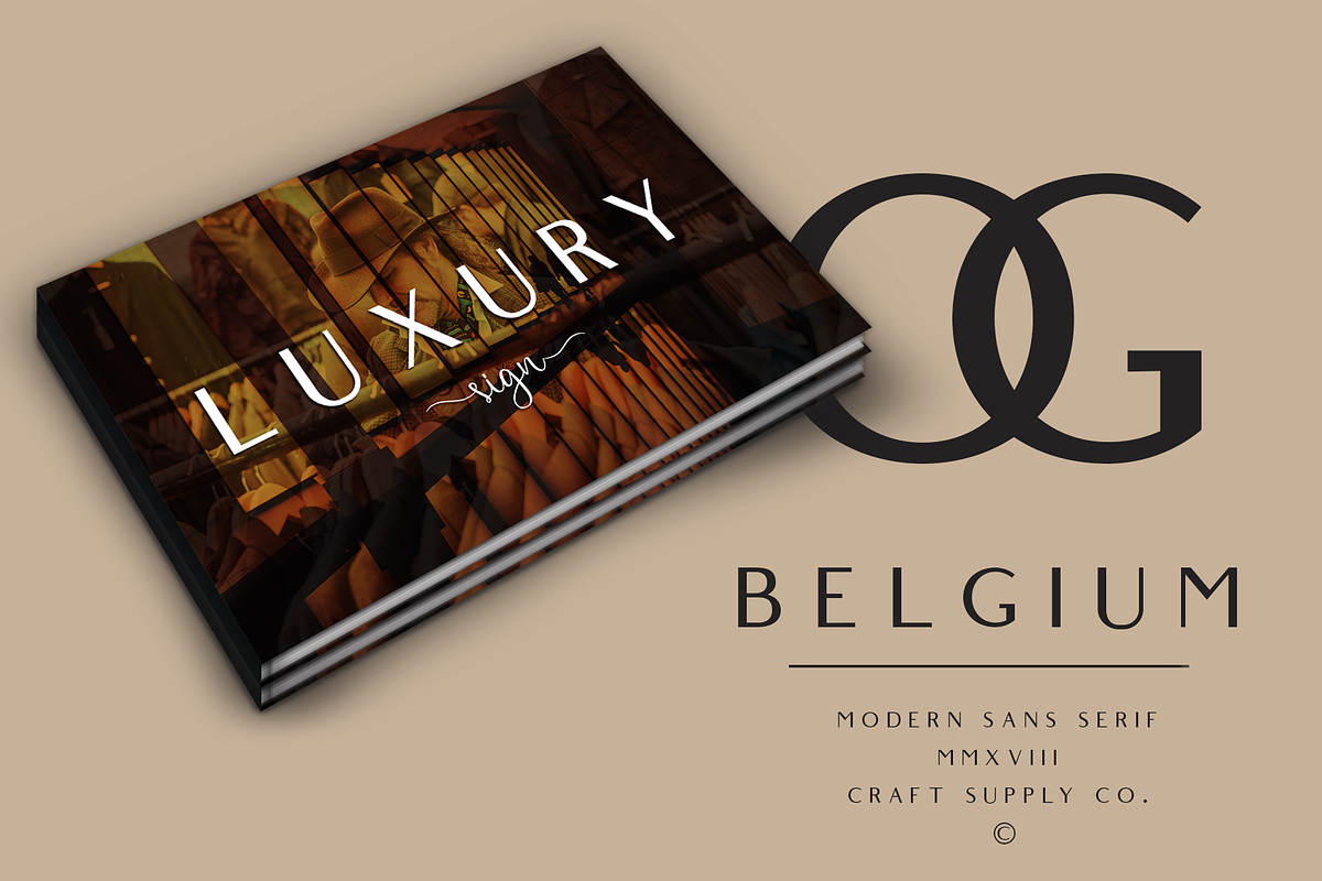 Belgium Font Family preview 7