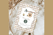 Bear and Bees watercolor clipart, an Animal Illustration by Estudio 812 (Thumbnail 4 of 7)