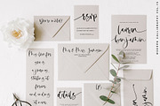 Bonjour // Modern Calligraphy, a Handwritten Font by PeachCreme (Thumbnail 3 of 27)