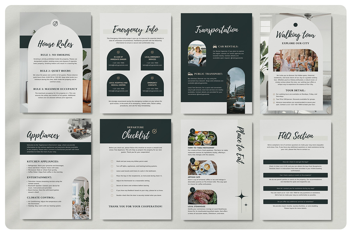 VOLAR Airbnb Welcome Book Template, a Magazine Template by BlancaLab Studio (Photo 5 of 9)