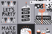 Birthday Clipart, Cards & Patterns, an Object Graphic by Panna Limon Store (Thumbnail 4 of 7)
