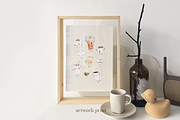 Caffeinated Friends Set, a Food Illustration by elpple (Thumbnail 4 of 4)