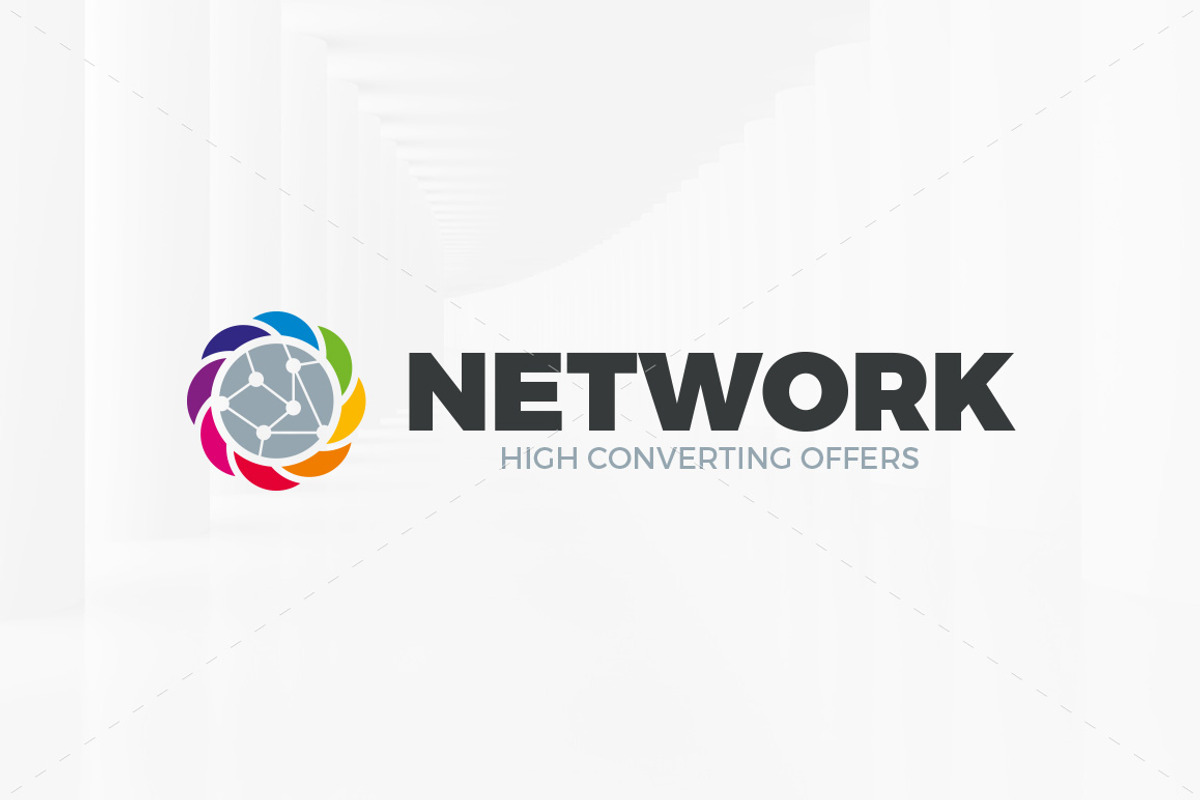 Colorful Network Logo Template, a Branding & Logo Template by LOGOMAGINE