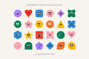 Geometric Faces, an Object Graphic by Léo Alexandre (Thumbnail 2 of 10)