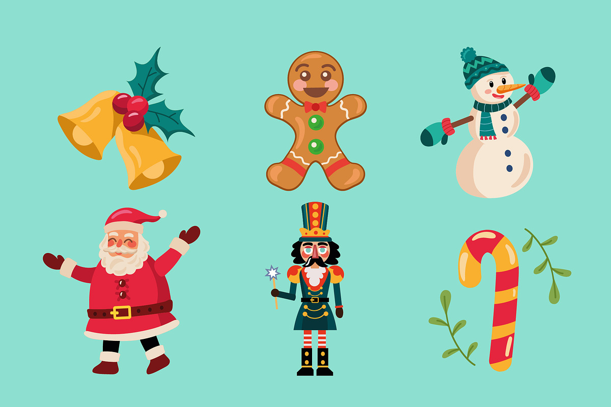 Cute Christmas Icon Set, a Templates & Theme by studiogstock (Photo 1 of 2)