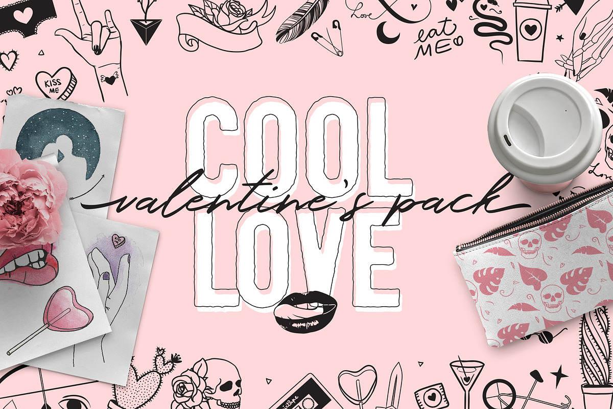 Cool Love - Valentine's pack, an Illustration by MaGo (Photo 1 of 8)