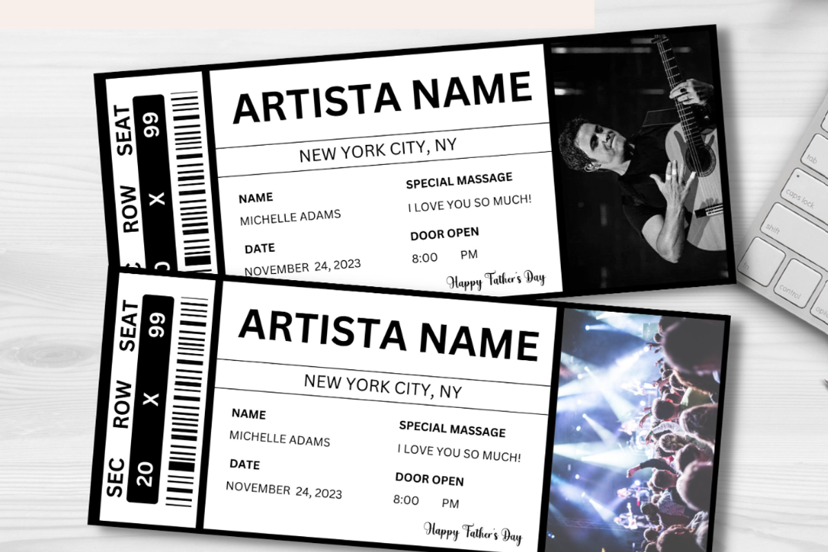 Editable Concert Ticket Template, an Invitation Template by YasdeyDesigns (Photo 7 of 9)