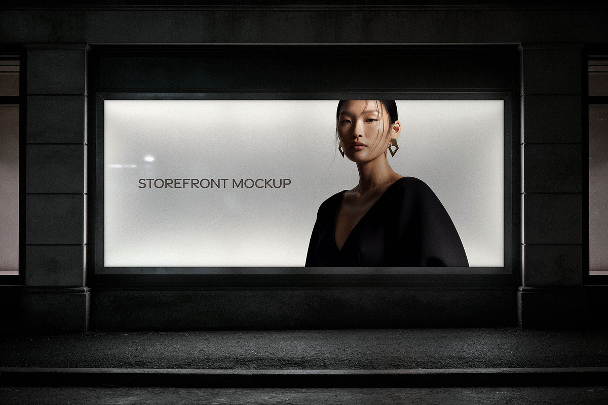 Backlit Storefront Mockup, a Product Mockup by Design Squad (Photo 1 of 4)