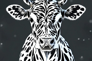 Cow Animal pattern print stock image, an Animal Photo by ComfortQ