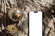 Xmas Device Mockup Phone ch4, an iPhone Mockup by PawMockups (Thumbnail 4 of 10)