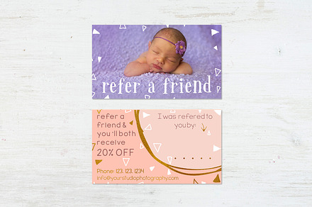 Referral Card | Exquisite Reverie, a Business Card Template by Sleeklens