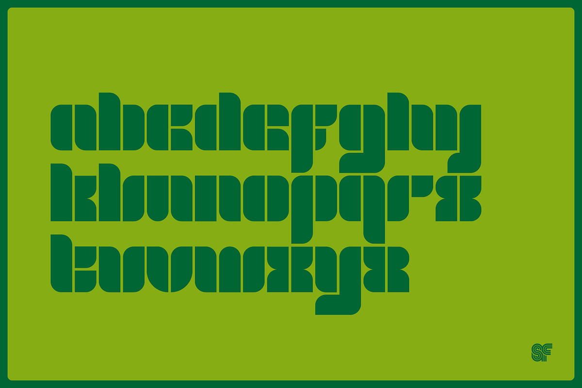 Blox | Retro Display | 3 Fonts, a Sans Serif Font by Superfried Font Shop (Photo 6 of 10)