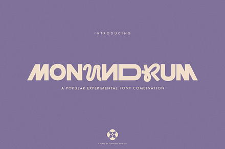 Monundrum - Combination Font, a Font by Flawless And Co