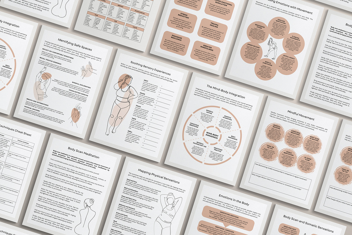 Somatic Therapy Canva Templates, a Templates & Theme by Miri Campbell (Photo 6 of 8)